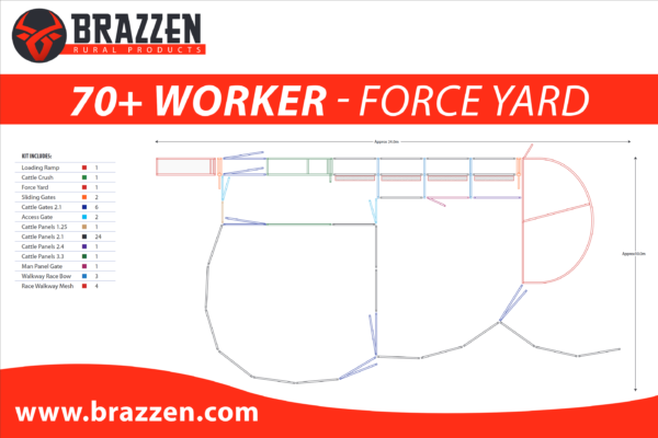 Brazzen Yard Plan 70-100 Cattle Worker
